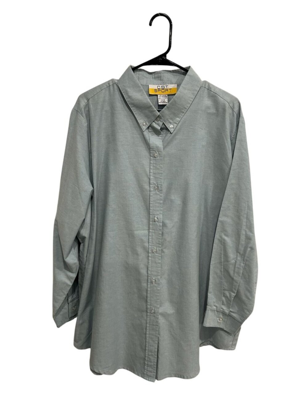 C.S.T. Sport 22W Light Blue Long Sleeve Button Up Shirt Old Money Minimalist